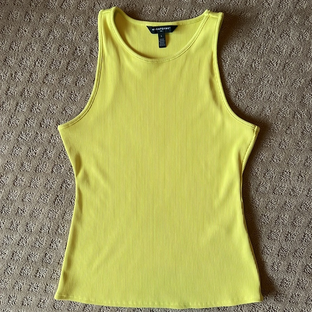 White House Black Market FORME Ribbed High Neck Tank